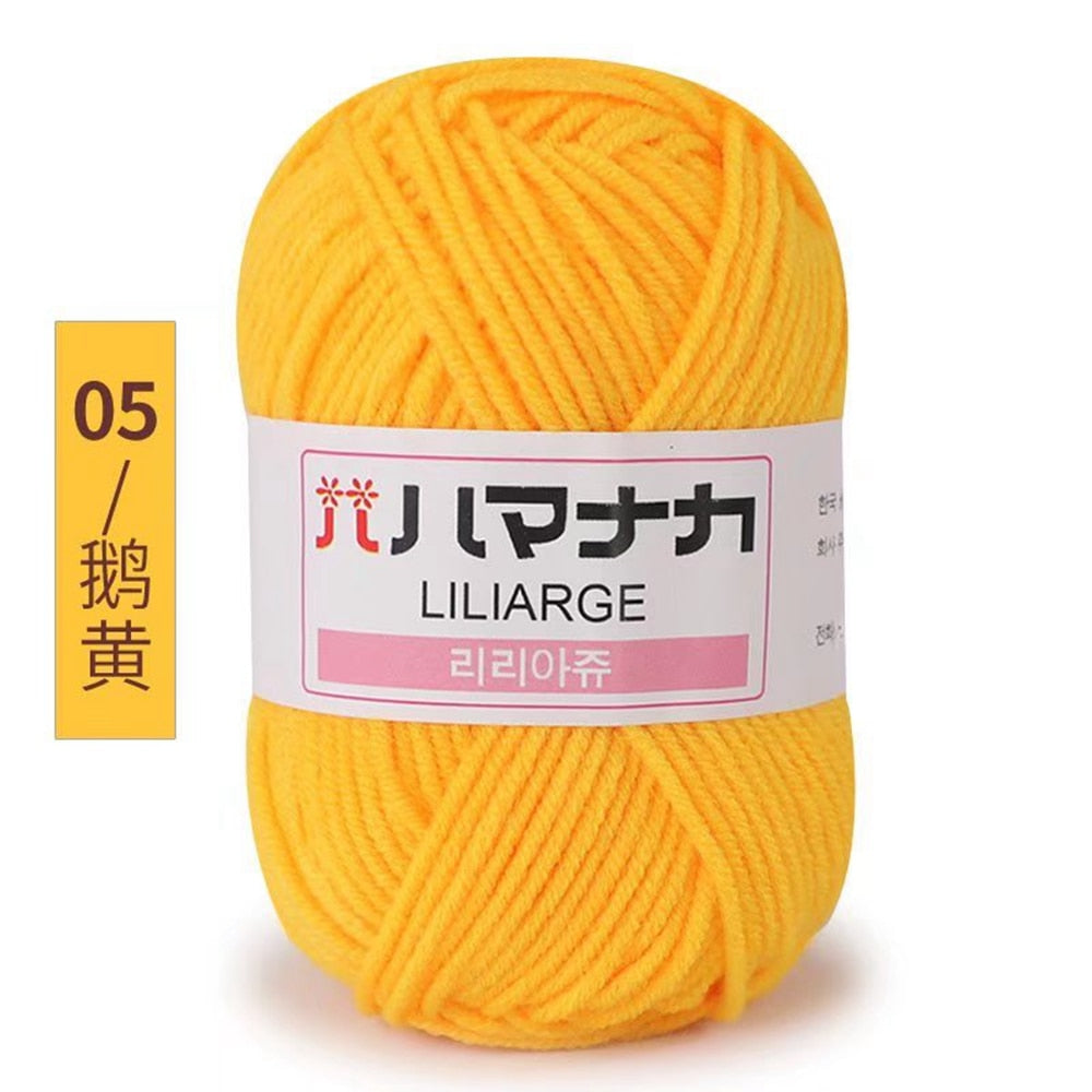 25g 4ply Milk Cotton Yarn Anti-Pilling (10/pack)