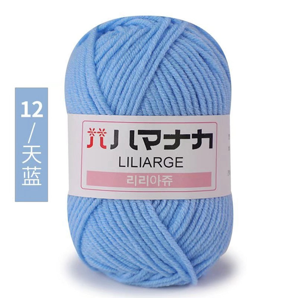 25g 4ply Milk Cotton Yarn Anti-Pilling (10/pack)