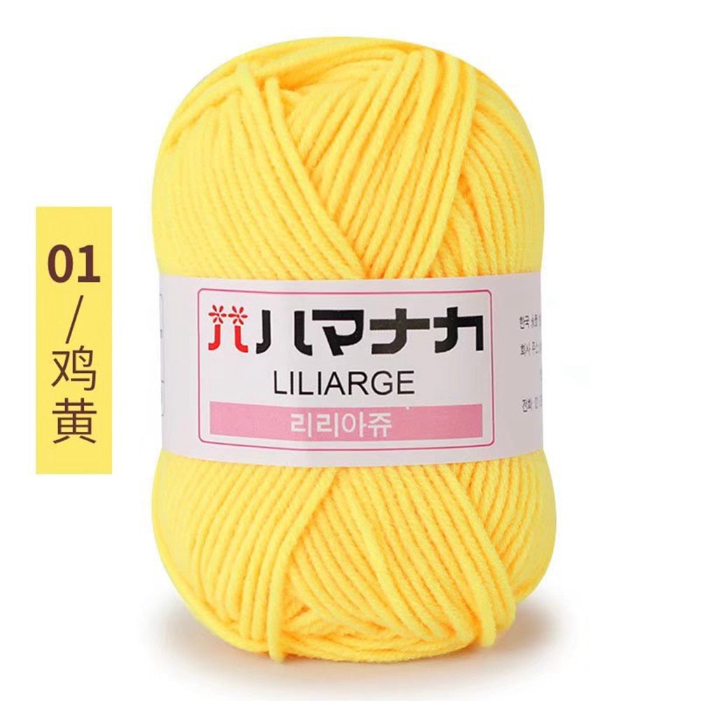 25g 4ply Milk Cotton Yarn Anti-Pilling (10/pack)