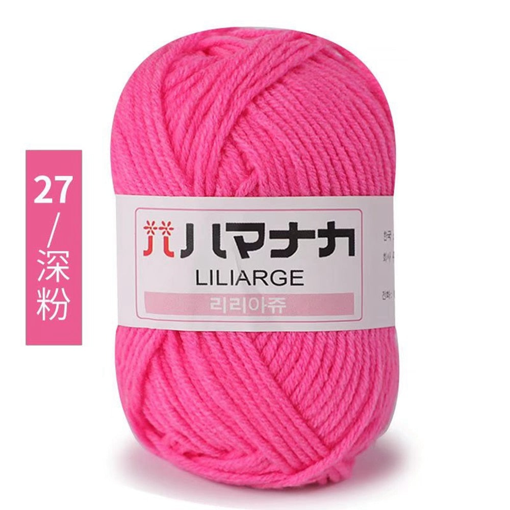 25g 4ply Milk Cotton Yarn Anti-Pilling (10/pack)