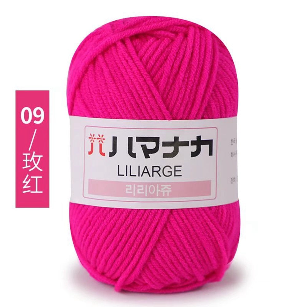 25g 4ply Milk Cotton Yarn Anti-Pilling (10/pack)