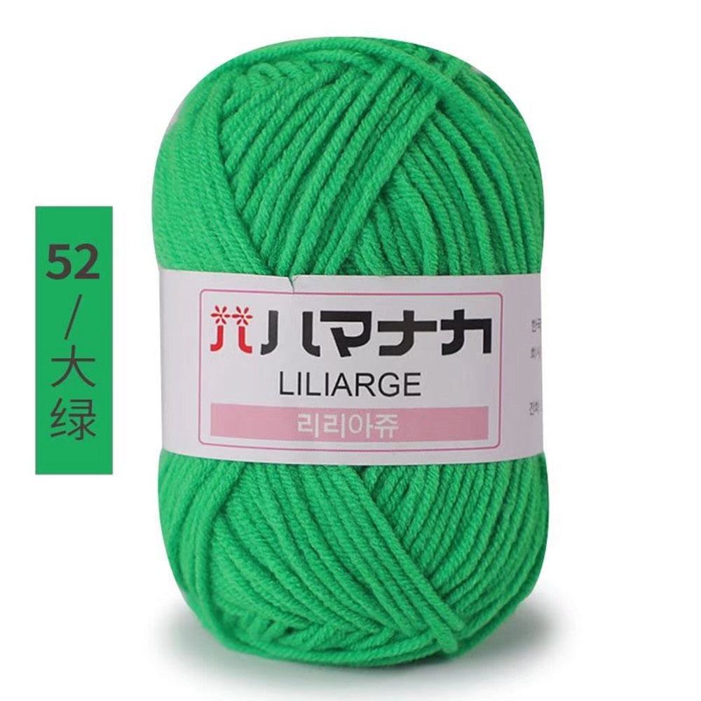 25g 4ply Milk Cotton Yarn Anti-Pilling (10/pack)