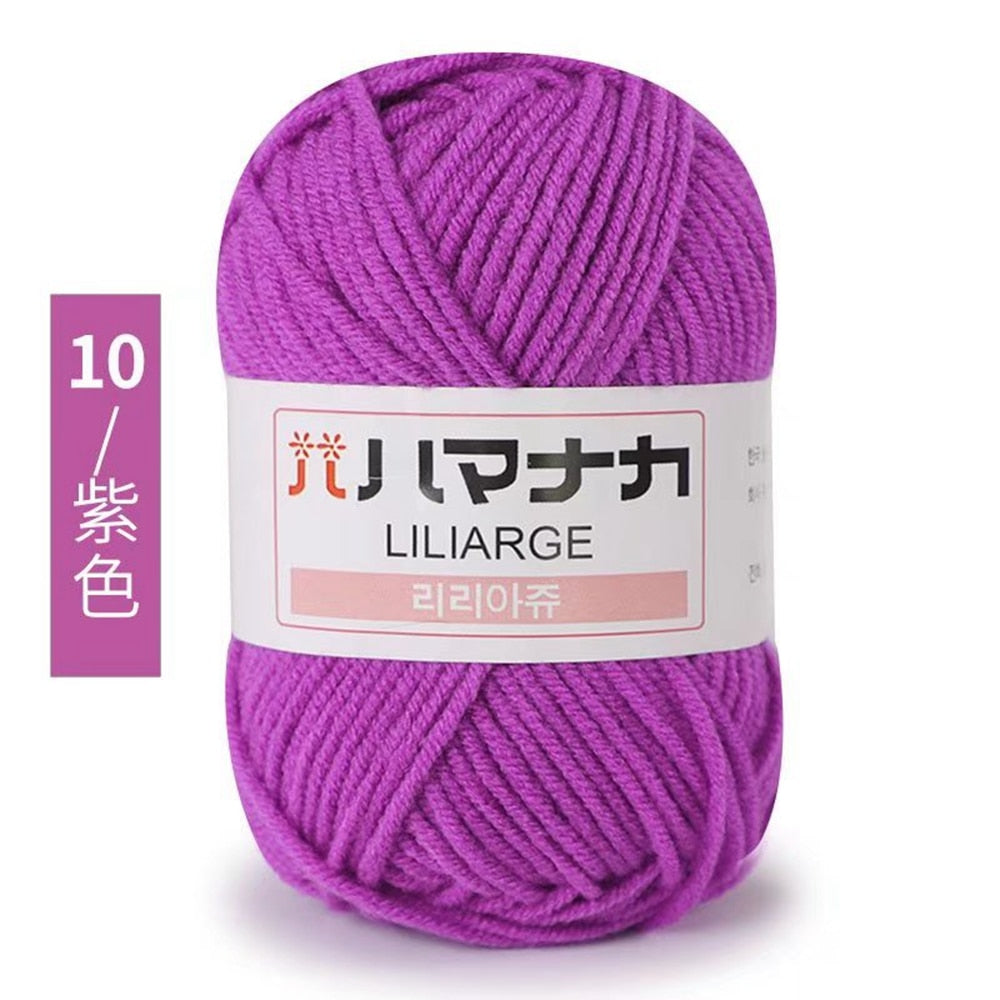 25g 4ply Milk Cotton Yarn Anti-Pilling (10/pack)