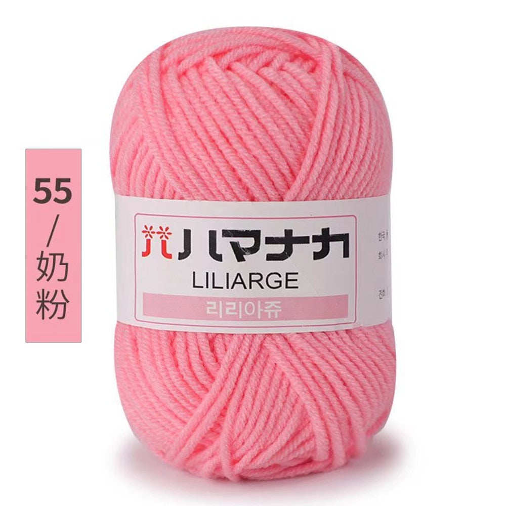 25g 4ply Milk Cotton Yarn Anti-Pilling (10/pack)