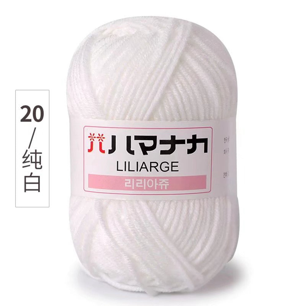 25g 4ply Milk Cotton Yarn Anti-Pilling (10/pack)