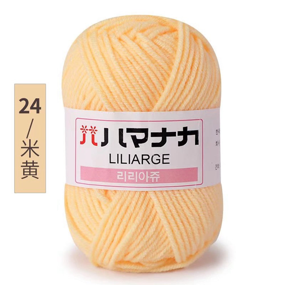 25g 4ply Milk Cotton Yarn Anti-Pilling (10/pack)