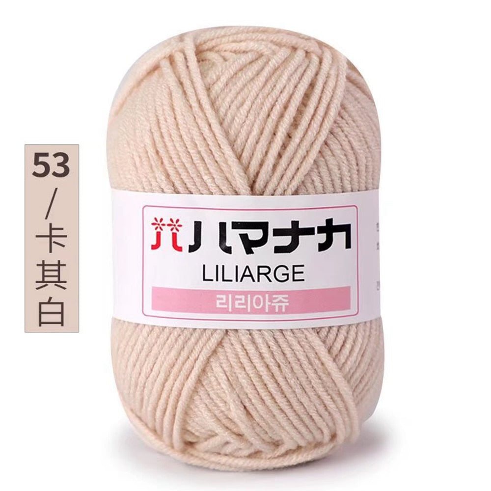 25g 4ply Milk Cotton Yarn Anti-Pilling (10/pack)