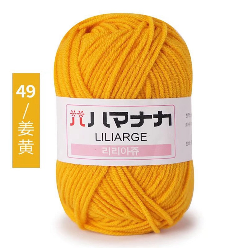 25g 4ply Milk Cotton Yarn Anti-Pilling (10/pack)