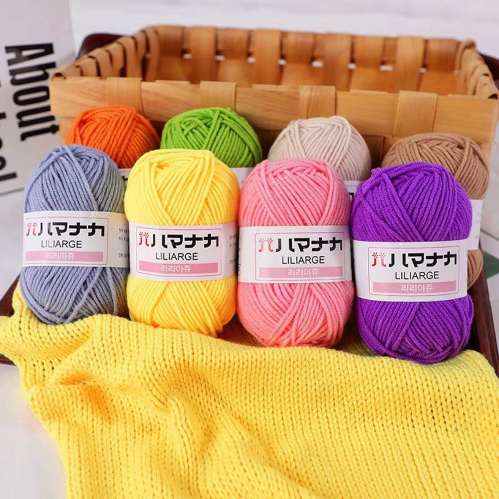 25g 4ply Milk Cotton Yarn Anti-Pilling (10/pack)