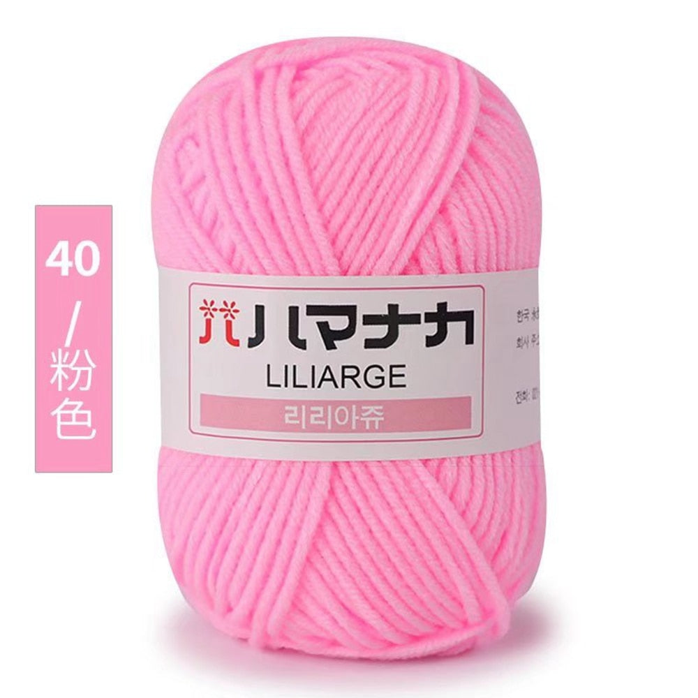 25g 4ply Milk Cotton Yarn Anti-Pilling (10/pack)