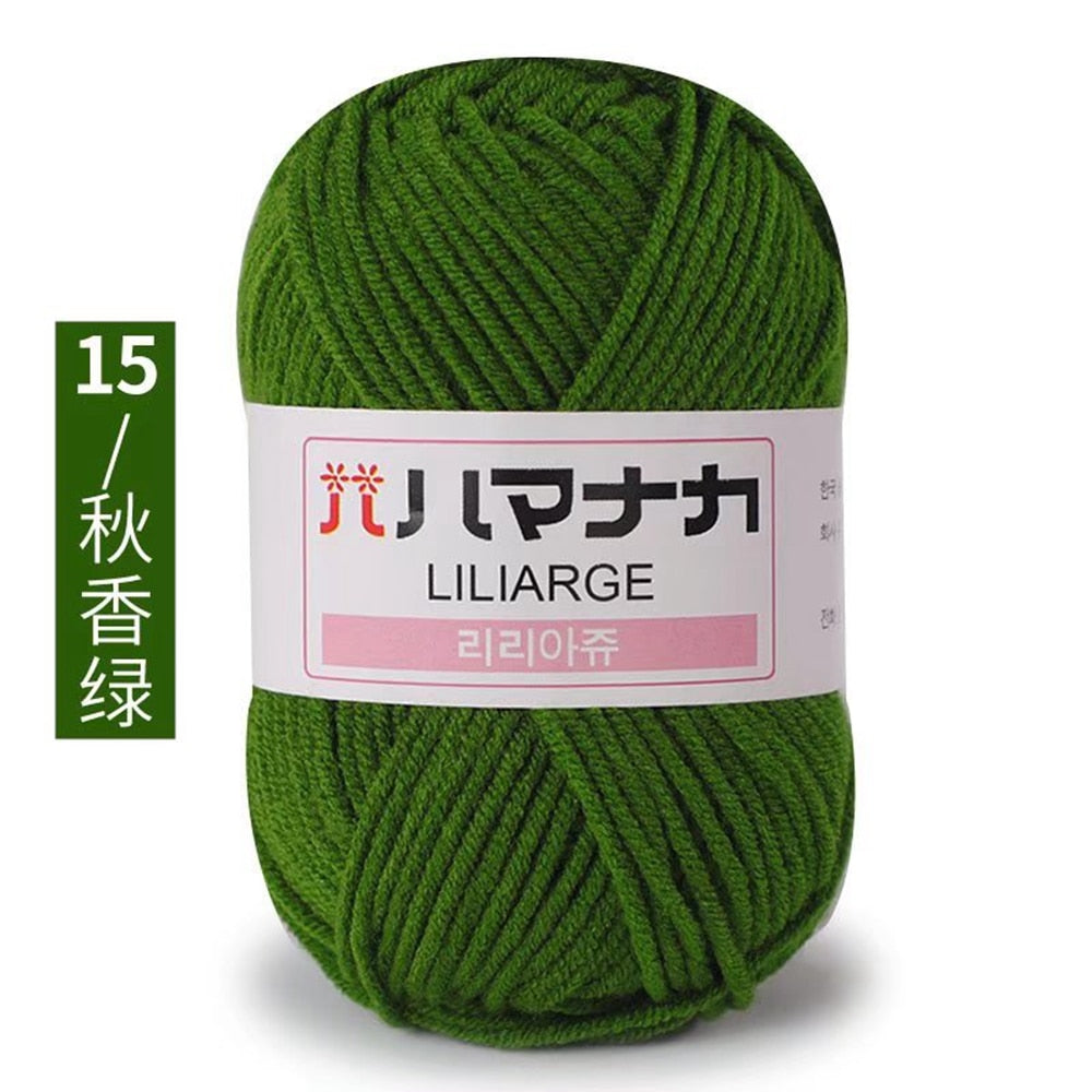 25g 4ply Milk Cotton Yarn Anti-Pilling (10/pack)