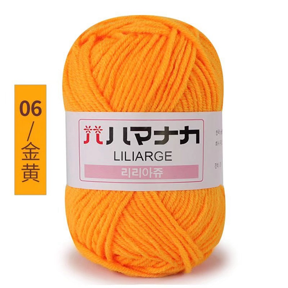 25g 4ply Milk Cotton Yarn Anti-Pilling (10/pack)