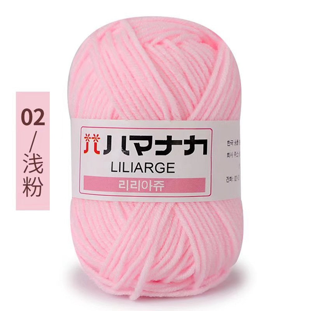 25g 4ply Milk Cotton Yarn Anti-Pilling (10/pack)