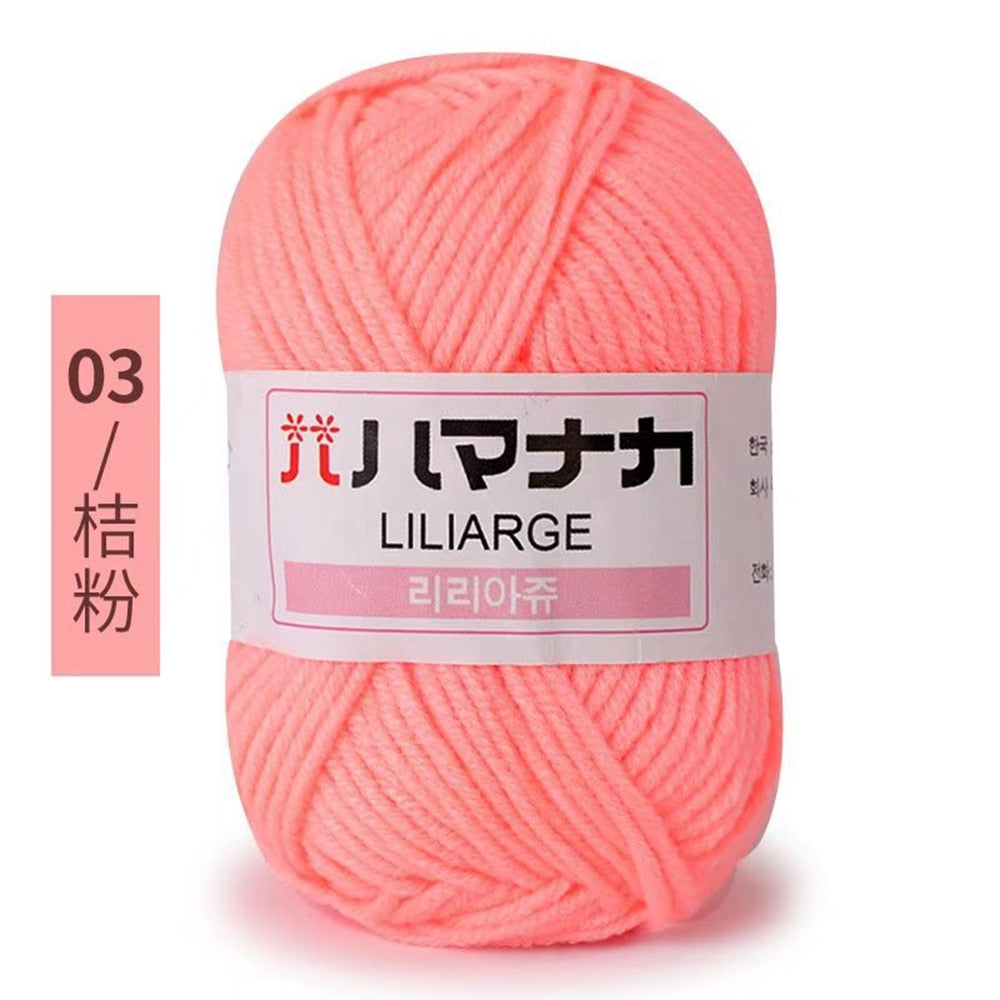 25g 4ply Milk Cotton Yarn Anti-Pilling (10/pack)