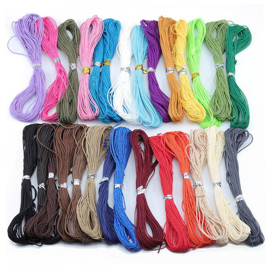 Wax Cotton Cord Thread 10M, 27 color choices