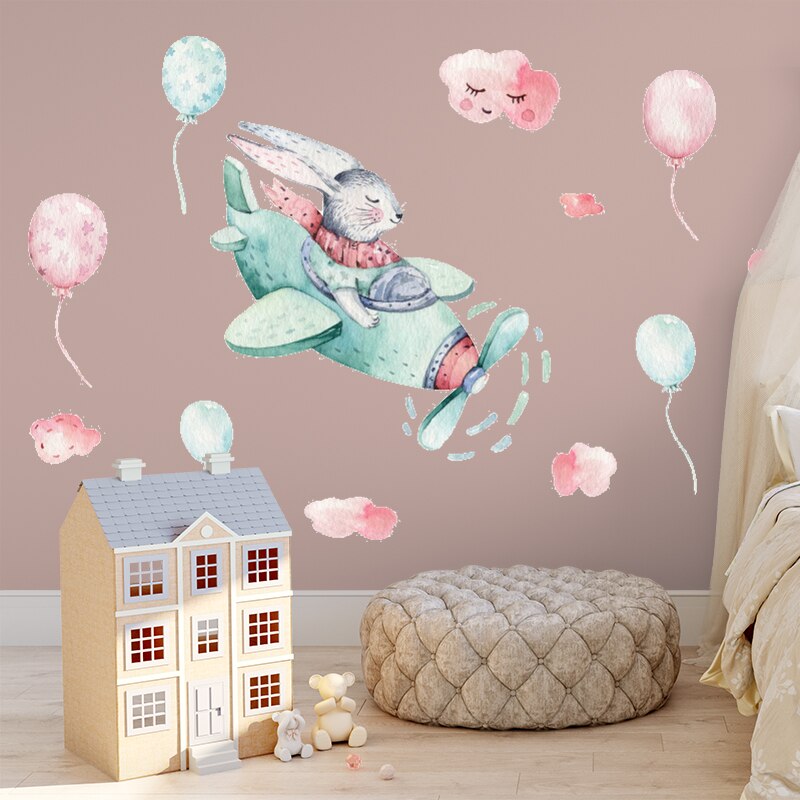 8 Styles Cartoon Wall Stickers