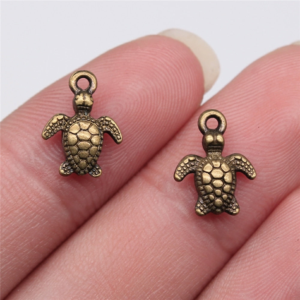 Sea Turtle Charms Silver/Gold/Bronze (20/pack)