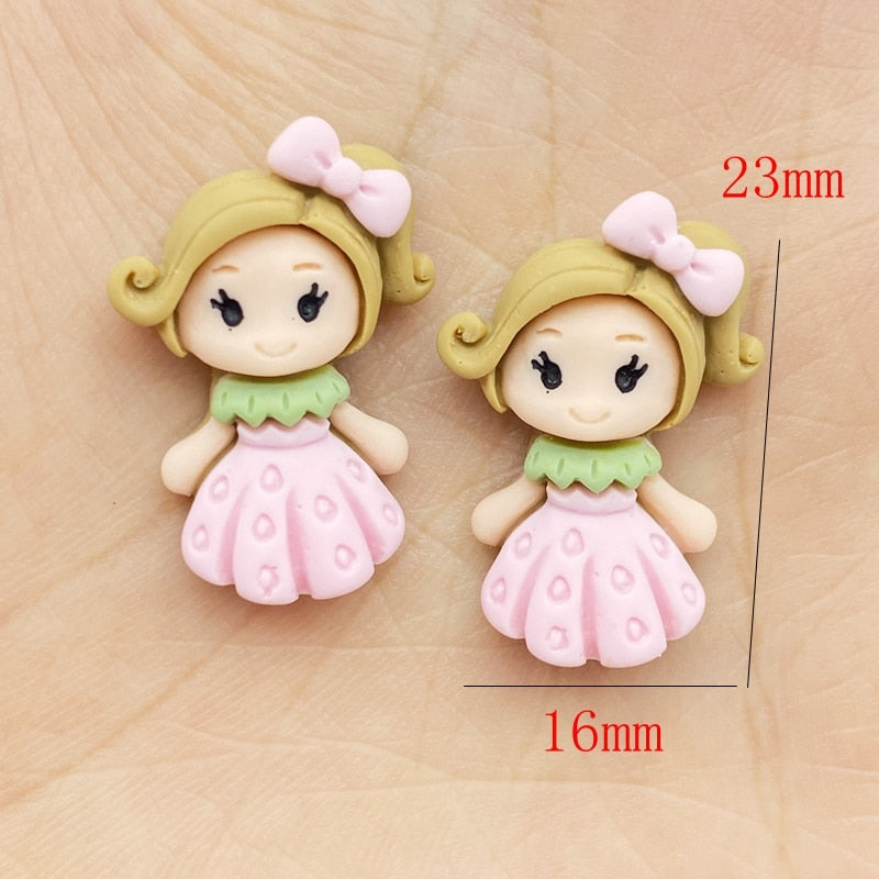 Resin Flatback Cartoon Princess (20/pack, style options)