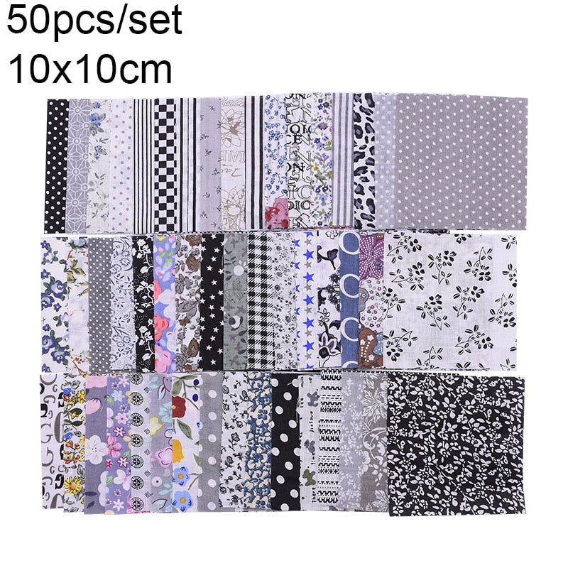 7-50pcs Assorted Floral Printed Cotton Fabric