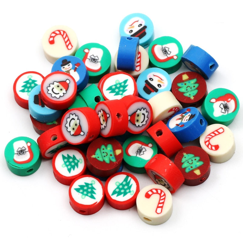 Mixed Polymer Clay Beads (color/style options)