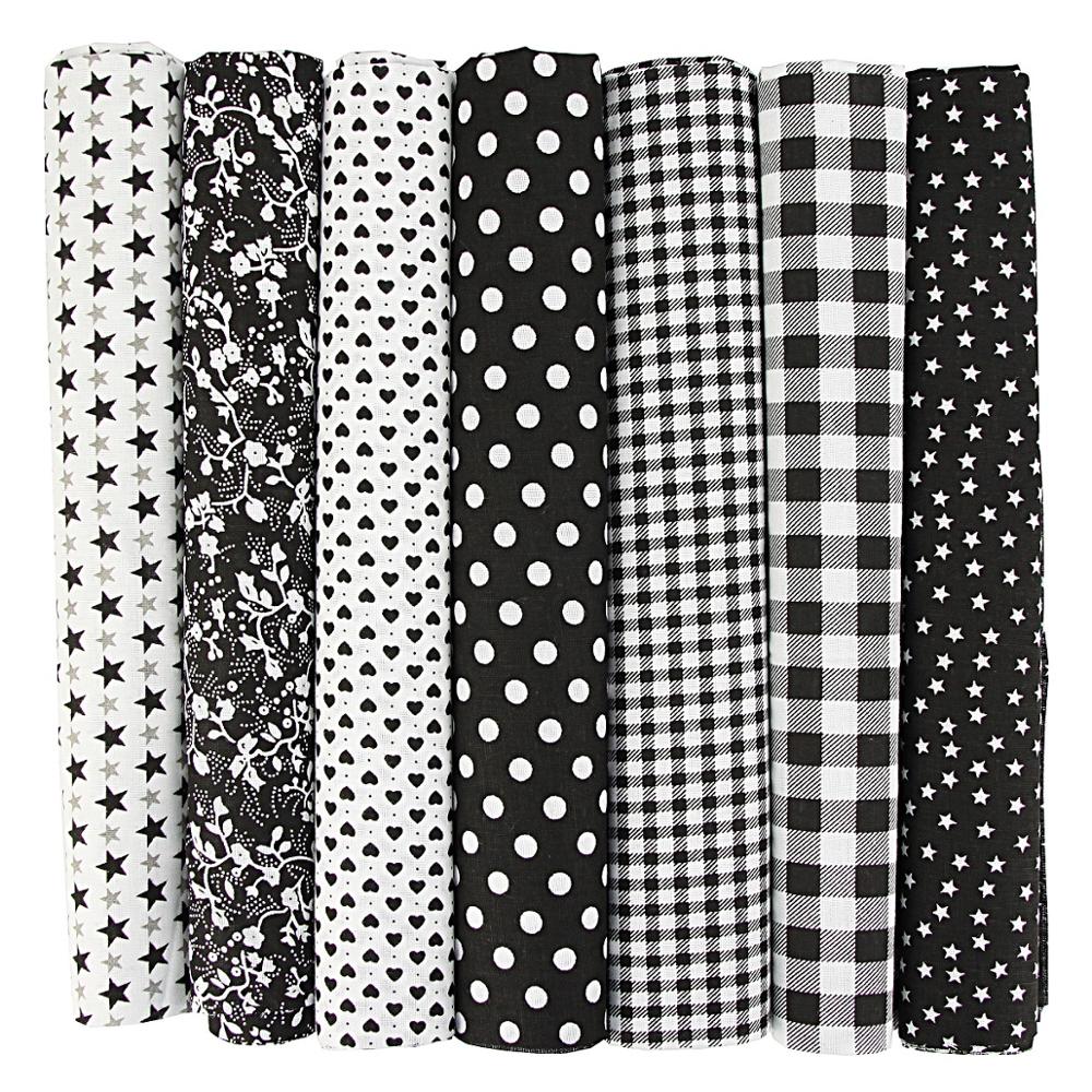 7PCS Cotton Fabric Squares