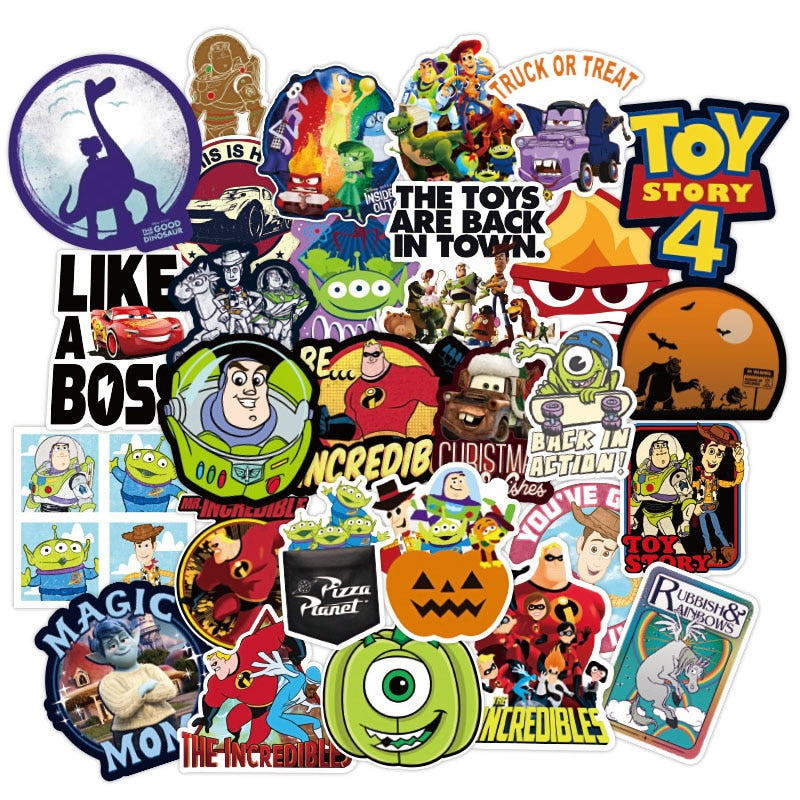 50Pcs Disney Waterproof Stickers