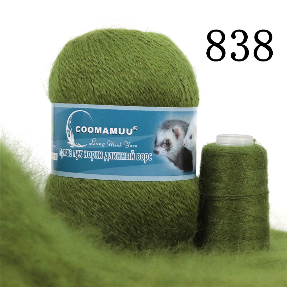 70g/Pcs High Quality Soft Mink Velvet Wool Yarn