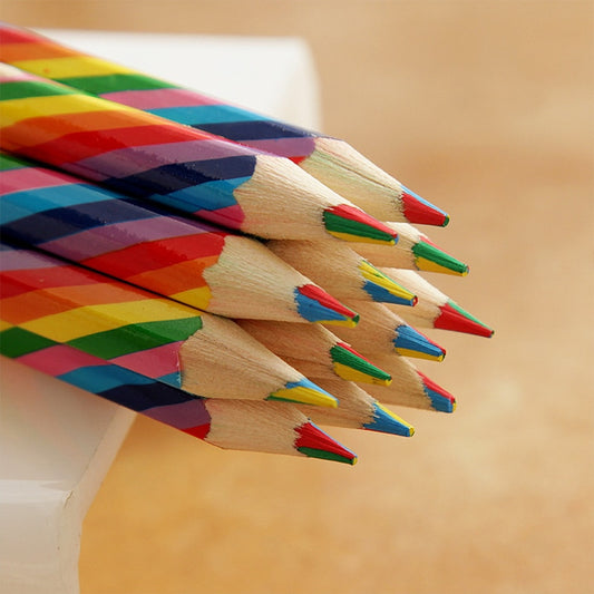 4 Color Concentric Rainbow Pencils