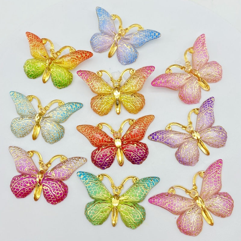 Mini Shiny Butterfly Flatback (color options)