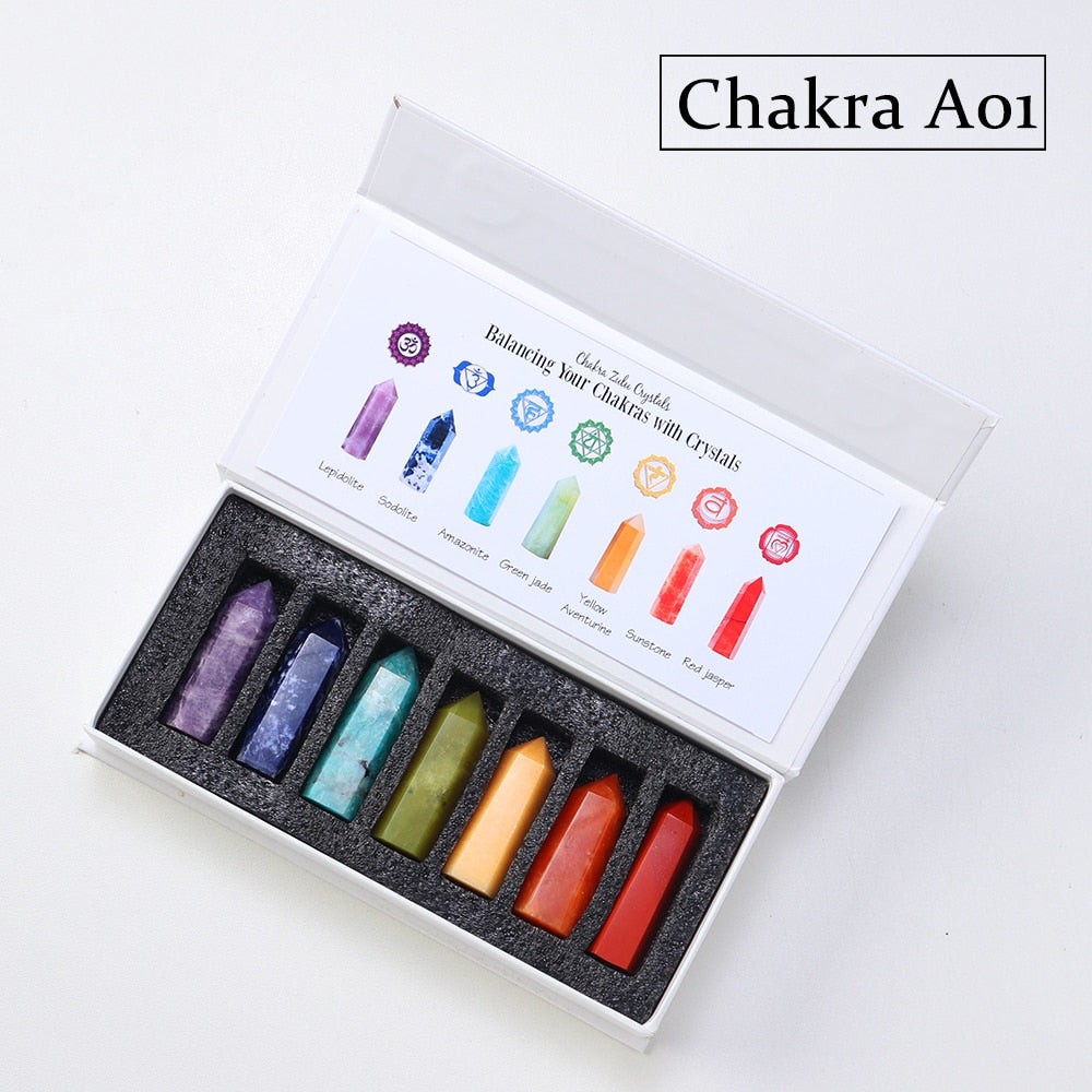 Natural Stone Energy Balancing Chakra Set