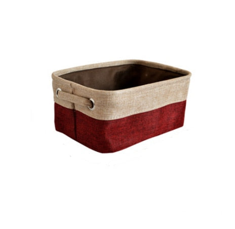 Nordic linen storage basket