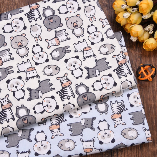 Cute Animal Printed Cotton Twill Fabric