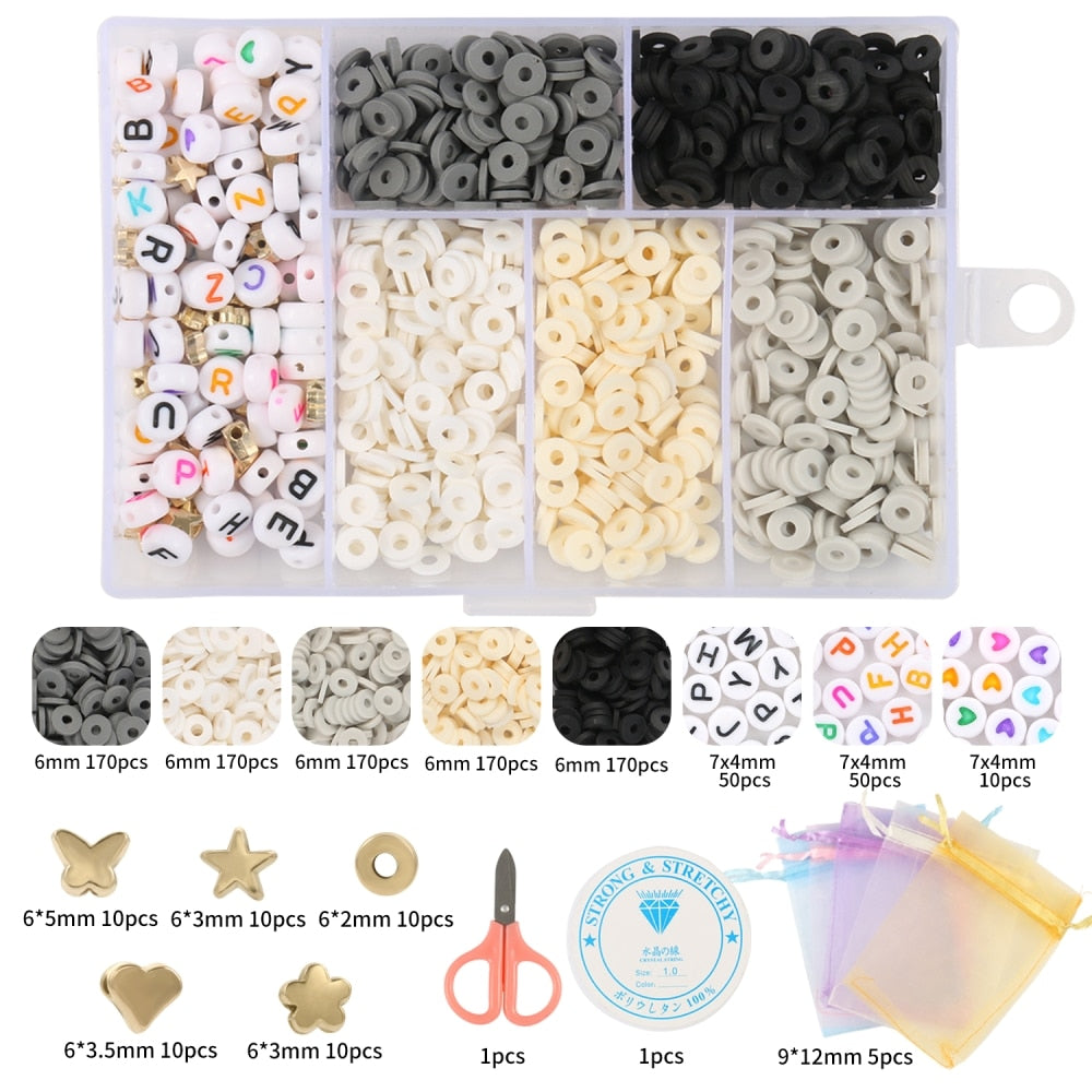 15 Style Mix Polymer Clay Acrylic Jewelry Making Kits