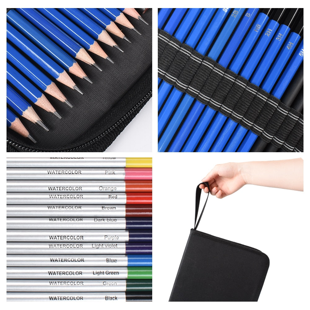 Professional Sketch Pencil Set Watercolor/Oil/Metallic (31-95/set)