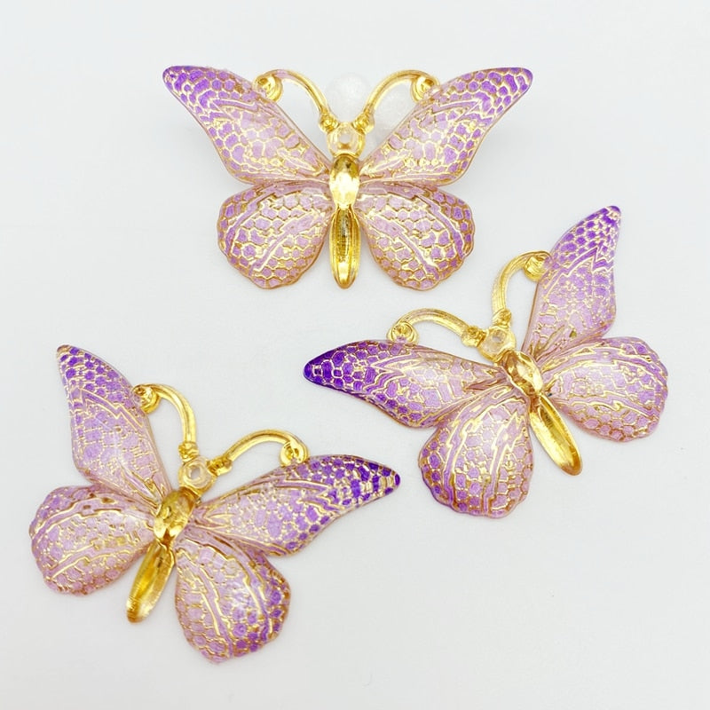 Mini Shiny Butterfly Flatback (color options)