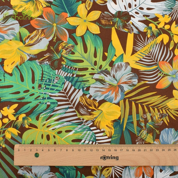 Tropical Printed Cotton Fabric