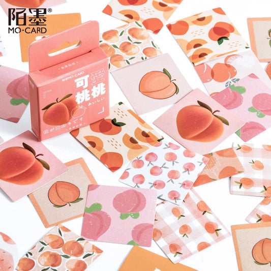 Cute Peach Decorative Stickers (46/box)