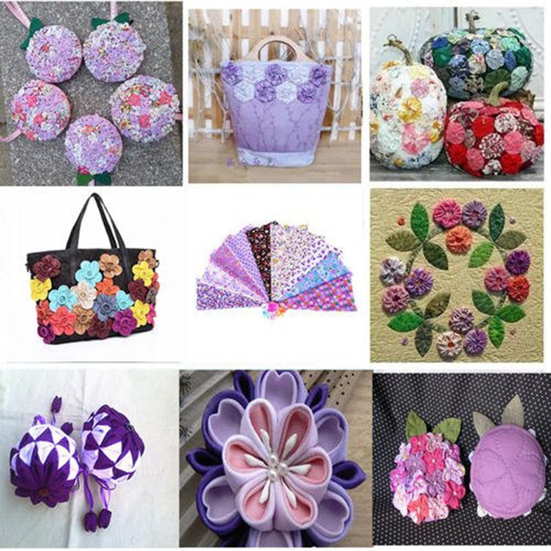 50pcs Colorful Cotton Fabric Squares