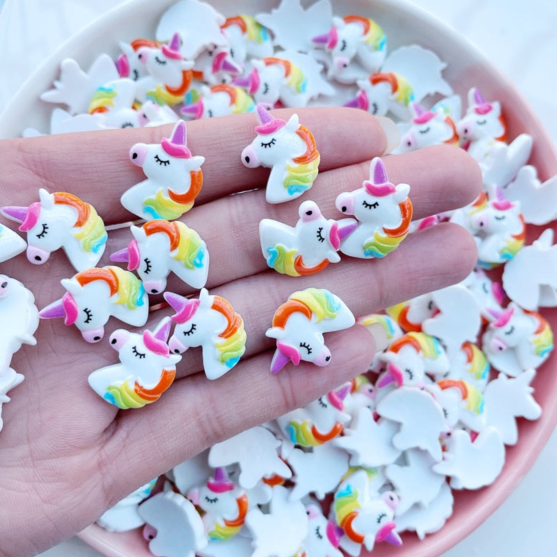 Resin Flatback Mini Cartoon Unicorn (20/pack)