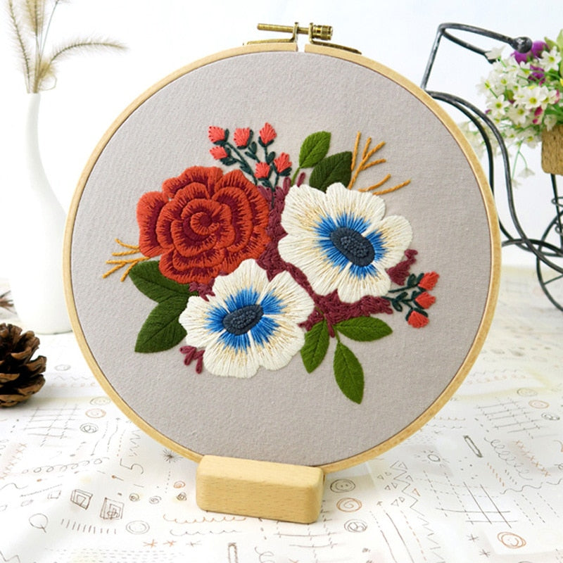 Flower Embroidery Kit