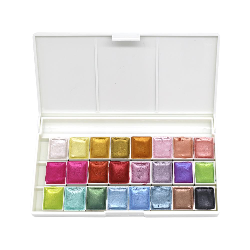 Macaron Glitter Watercolor Set