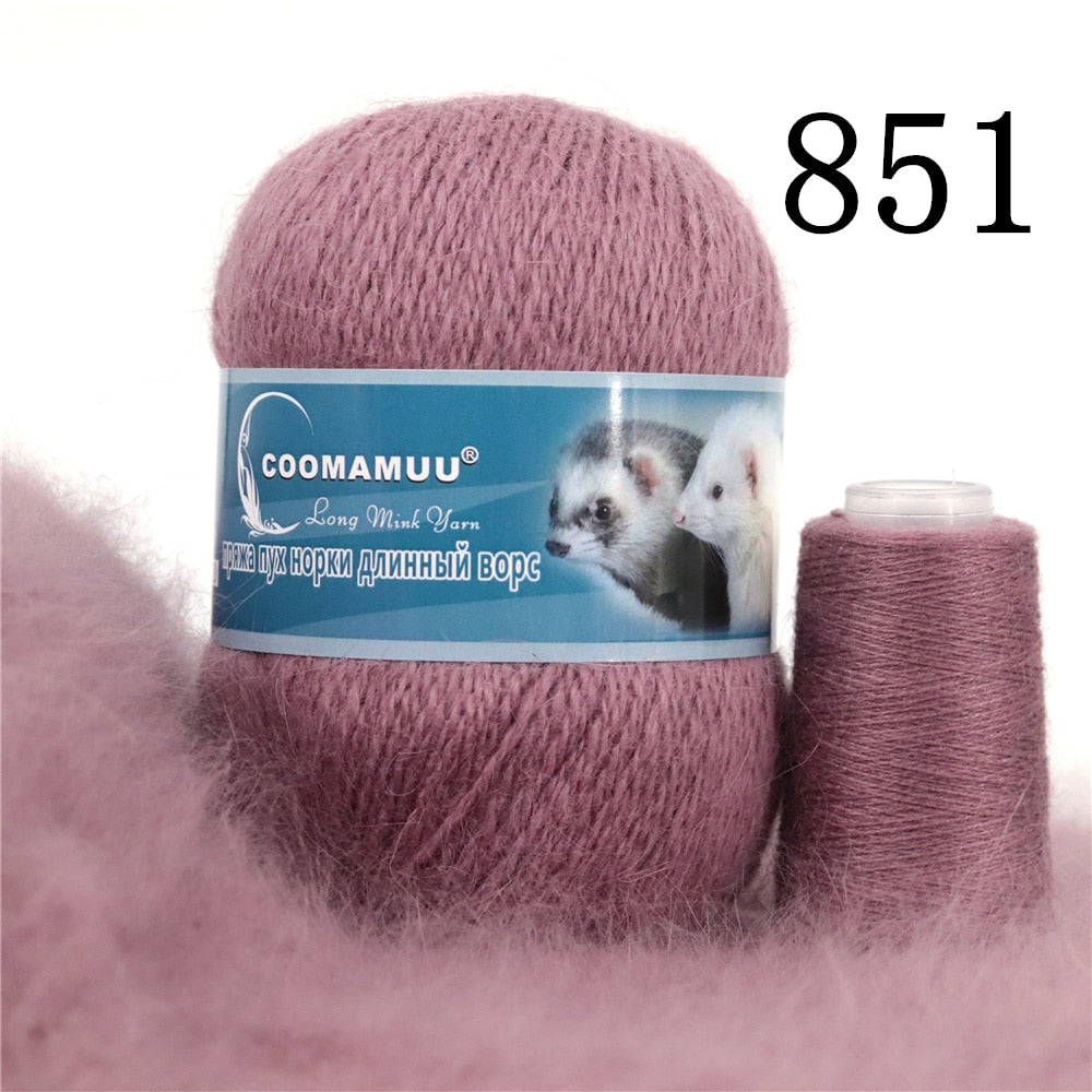 70g/Pcs High Quality Soft Mink Velvet Wool Yarn