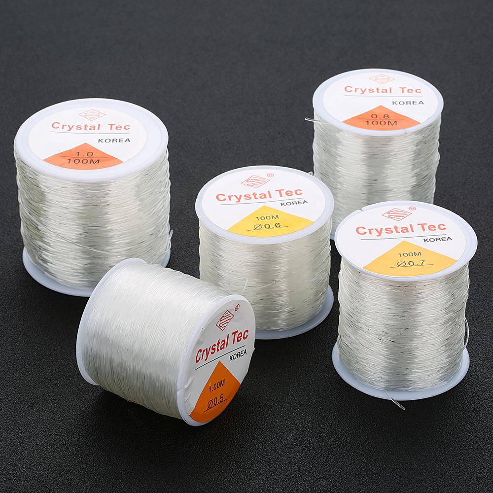 Crystal Beading Stretch Cords (100M, multiple size)