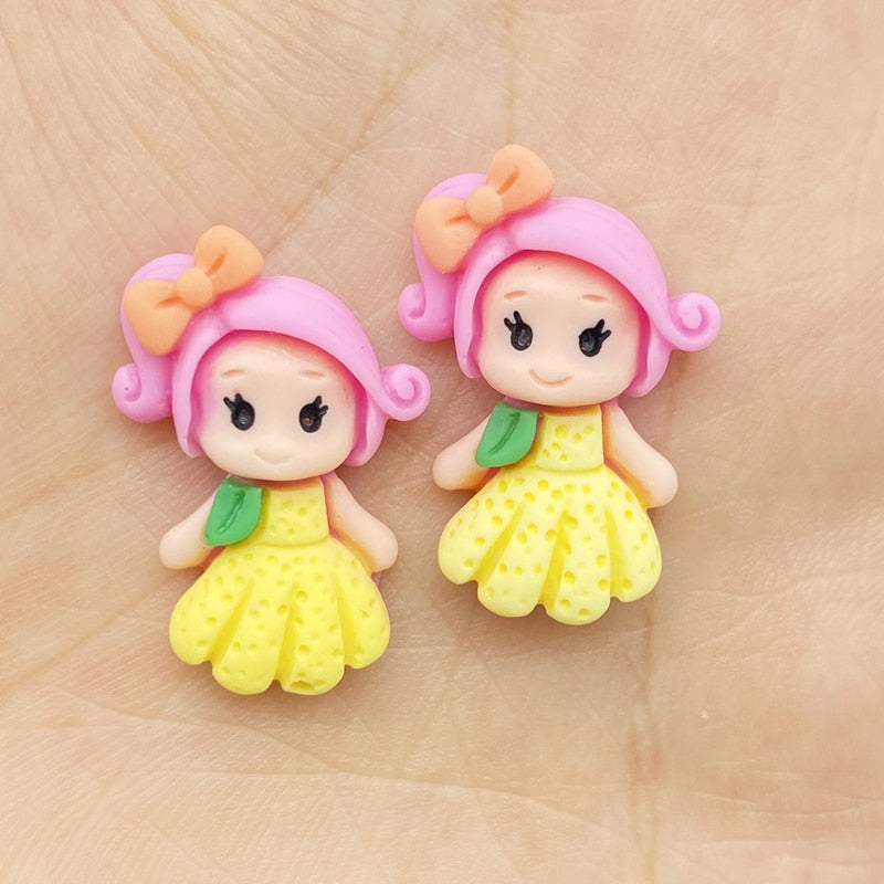 Resin Flatback Cartoon Princess (20/pack, style options)