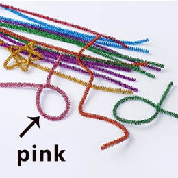 100Pcs Glitter Chenille Pipe Cleaners