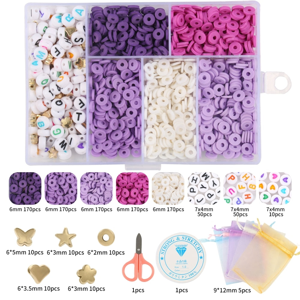 15 Style Mix Polymer Clay Acrylic Jewelry Making Kits