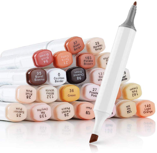 Marker pens Skin Brown Series (24 color options)