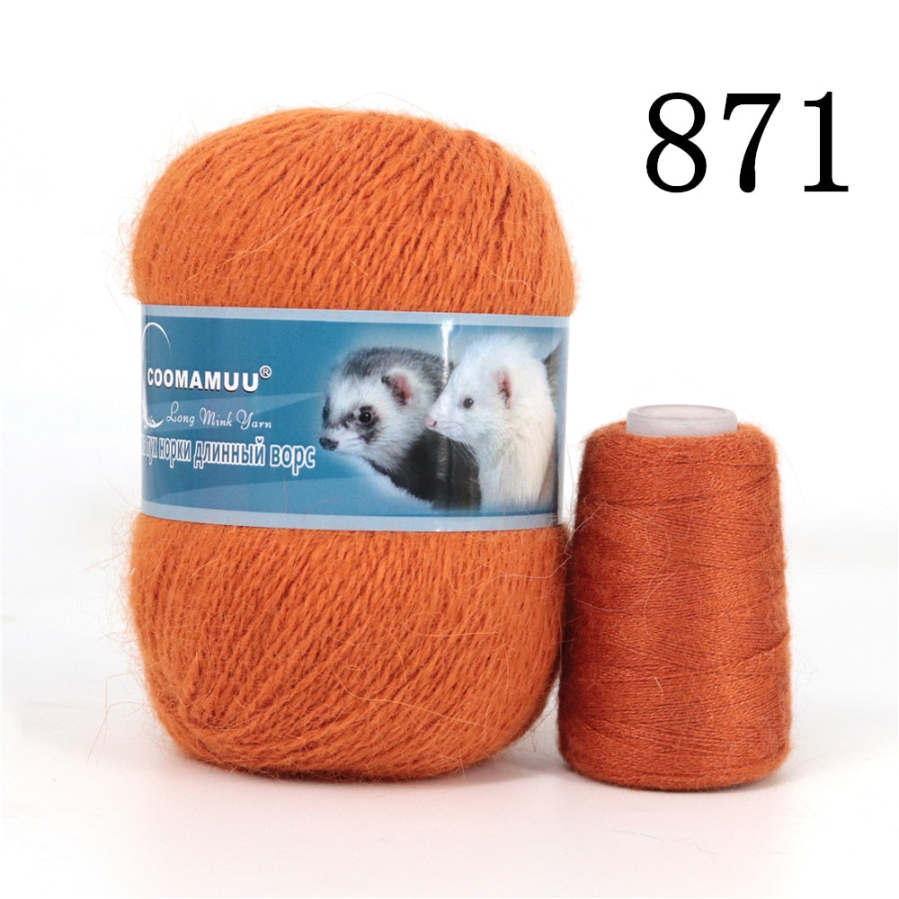 70g/Pcs High Quality Soft Mink Velvet Wool Yarn