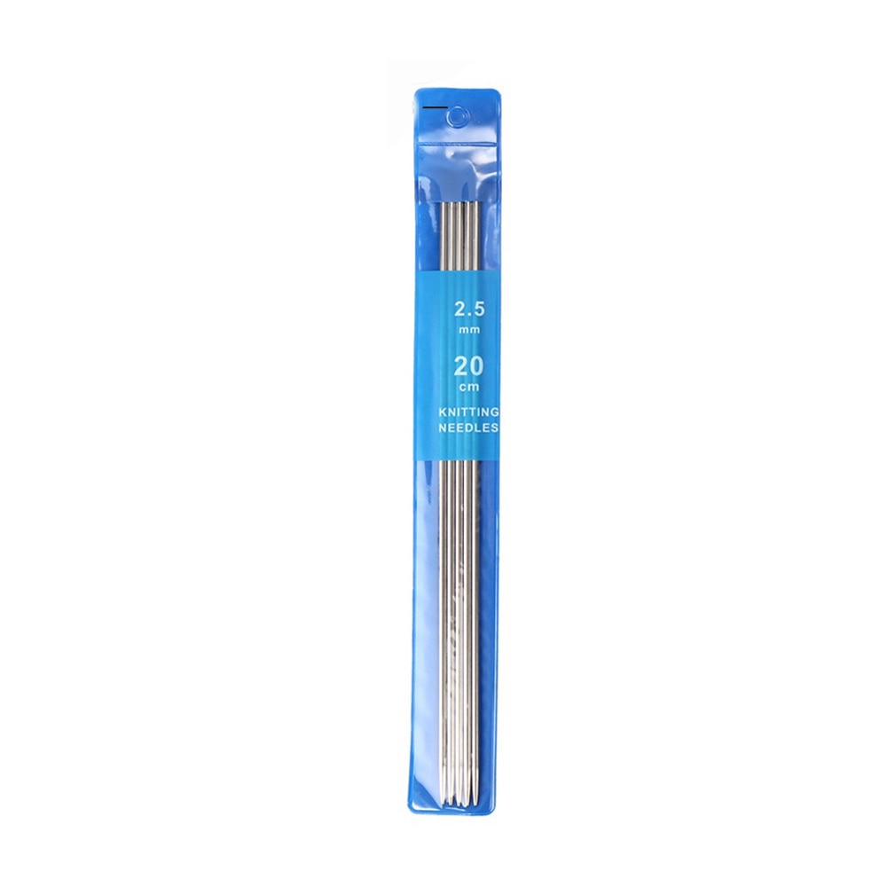 5pcs/set Stainless Steel Knitting Needles