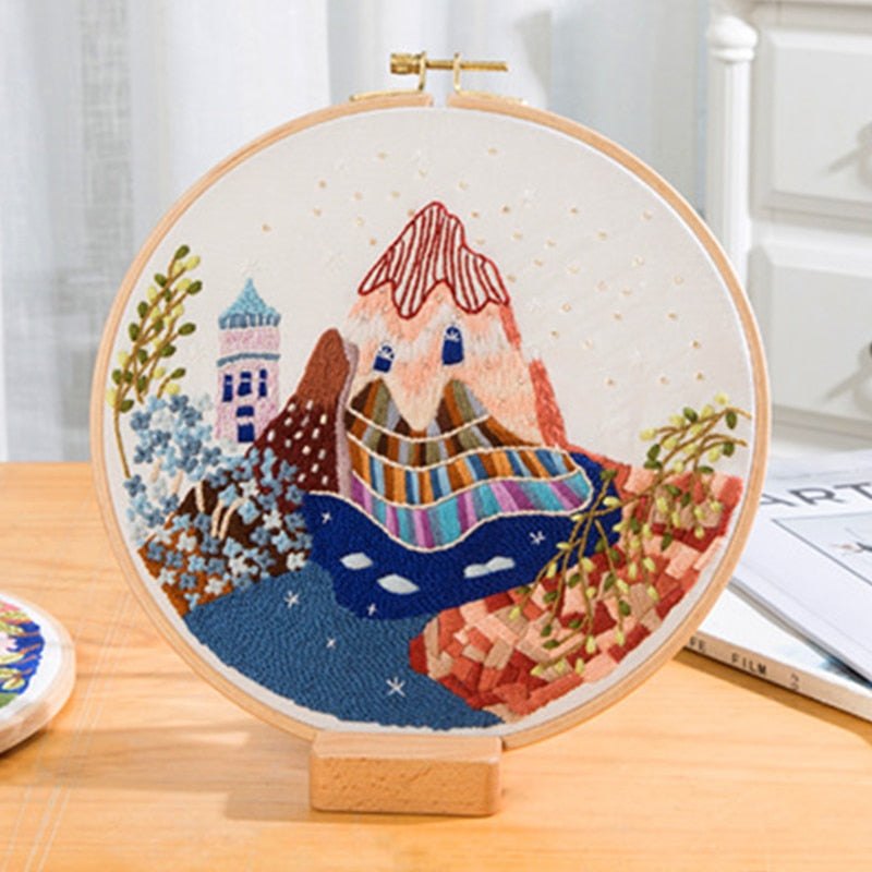 Scenery Patterns Embroidery Kit